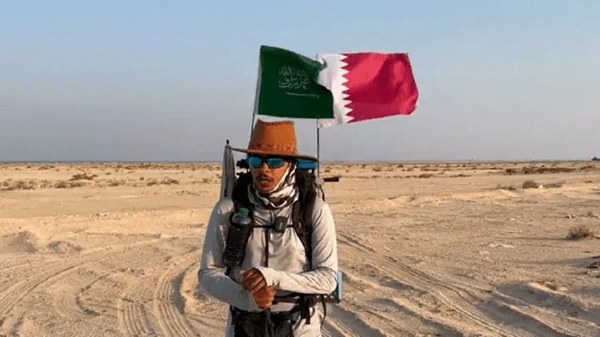 كأس العالم - فيديو | الرحالة السعودي عبدالله السلمي يحكي قصته مع "أبوفانوس" عقب وصوله لقطر قادماً من جدة سيراً على الأقدام
