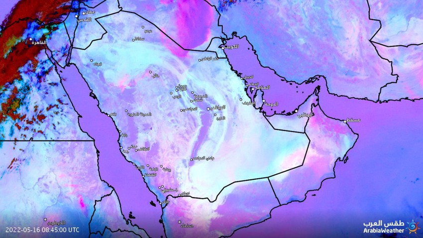 Koweït - mise à jour à 12h30 | La frontière de la tempête de sable se rapproche de l&#39;état et quelques heures la séparent du passage