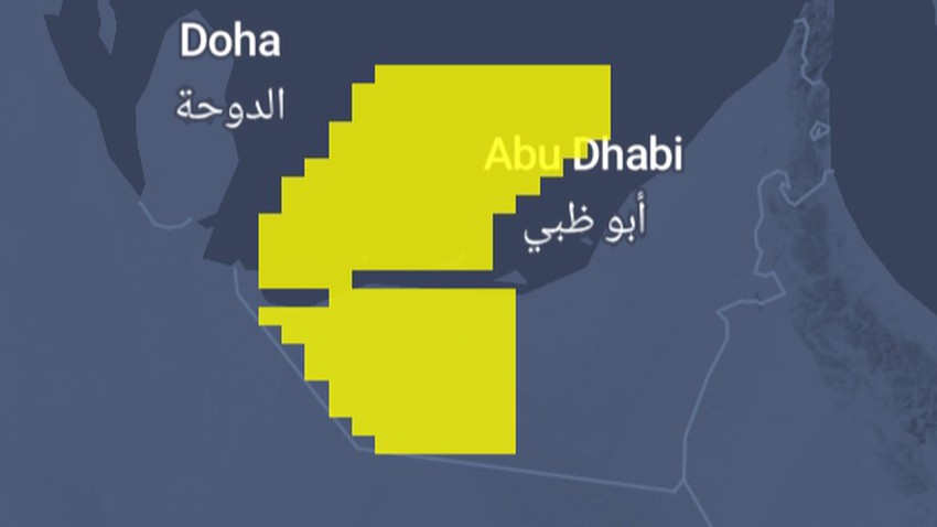 الامارات - المركز الوطني يحذر من رياح نشطة وغُبار على هذه المناطق الساعات القادمة 