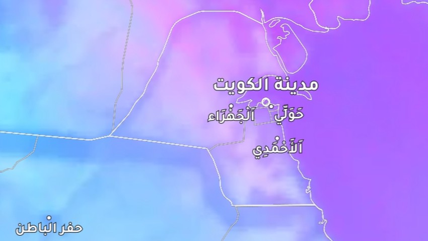 Kuwait - update at 1:40 pm | An increase in dust rates and a decrease in horizontal visibility in many areas