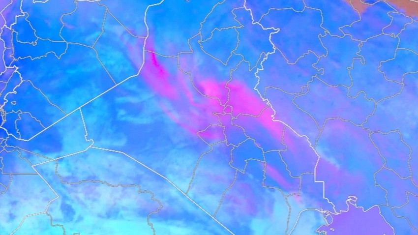 Iraq - update at 12:50 pm | Monitoring multiple dust waves affecting many areas