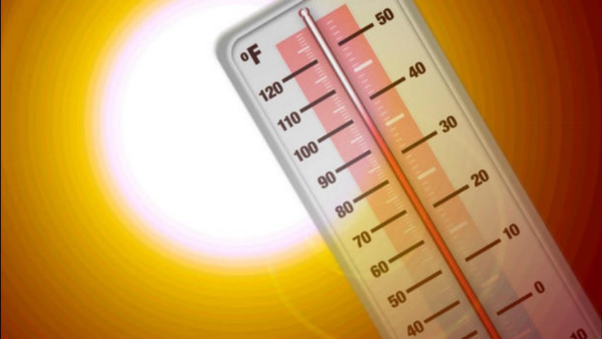 الكويت | درجات الحرارة الملموسة وصلت إلى 56 درجة مئوية صباح الجمعة 22/7/2022 