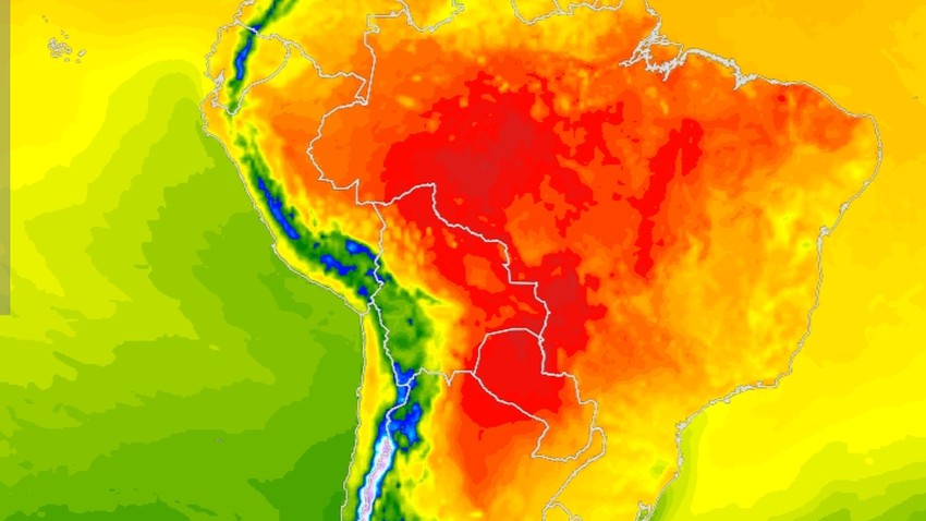 أمريكا الجنوبية | دول تحت تأثير الثلوج وغيرها تتعرض لموجة حر قوية  