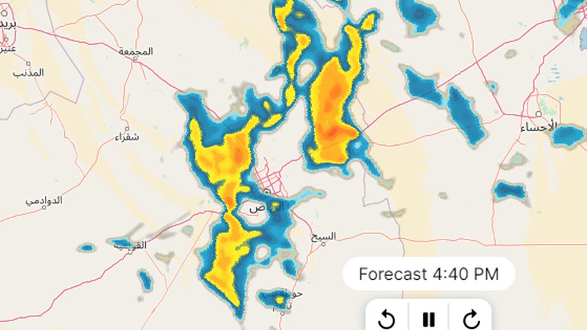 الرياض | من جديد .. فرص الأمطار تعود بعد قليل وتطورات هامة ترصدها الأقمار الإصطناعية غرباً