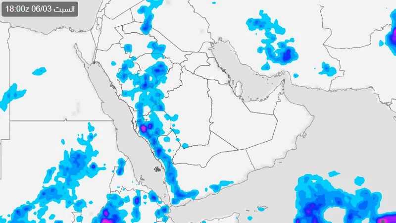 السعودية | مخلص التوقعات والمناطق المشمولة بفرص الأمطار والغبار ليوم السبت 3-6-2023م