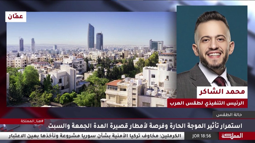 Telephone intervention: Al-Shaker clarifies how long the chances of rain will last and when the hot weather will end in Jordan
