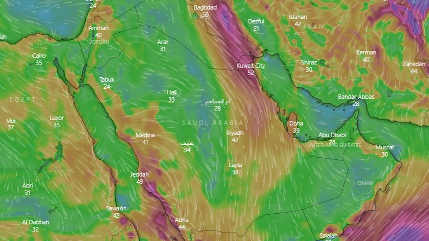alert | From Wednesday to Sunday .. Remarkable activity on the winds of Al-Bawareh and expected dust on the Sharqia
