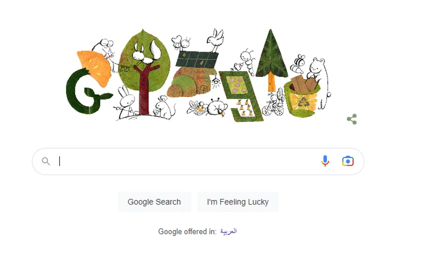 Google changes its logo to celebrate World Earth Day and offers more sustainable solutions to combat climate change