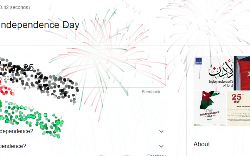 Google se joint aux Jordaniens pour célébrer le 76e jour de l&#39;indépendance