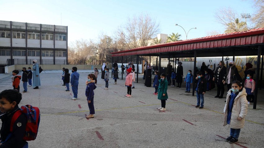 تعليق الدوام للفترة المسائية في مخيم الزعتري و المدارس الحكومية في لواء البادية الشمالية بسبب الطقس