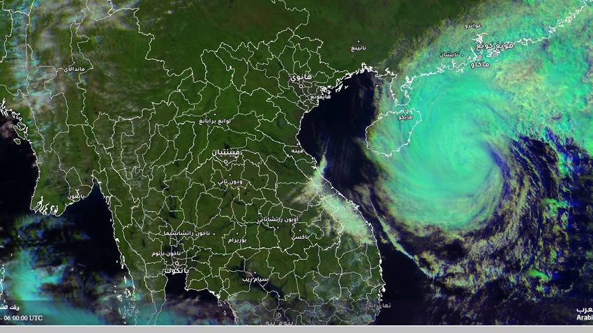 الحالة المدارية نيسات تصل الفيتنام مع نهاية الأسبوع وتترافق بالعديد من الظواهر الجوية