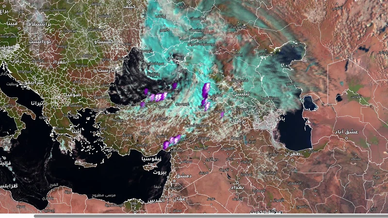 منخفض جوي وجبهة هوائية باردة على تركيا يتجه للجنوب الشرقي فماذا عن بلاد الشام؟ | عرب تايم منخفض جوي وجبهة هوائية باردة على تركيا يتجه للجنوب الشرقي فماذا عن بلاد الشام؟ | عرب تايم