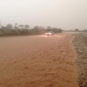 بالصور: الامطار تشمل المنطقة الجنوبية الغربية والمدينة يوم الثلاثاء