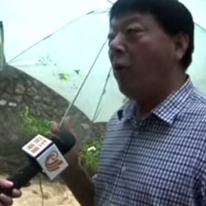 السيول تداهم مراسلة تلفزيونية على الهواء مباشرة بعد انهيار جدار خلفها