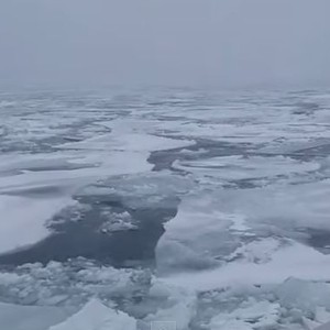 الثلوج في أمريكا تحول نهر "ديترويت" إلى قطع جليدية 