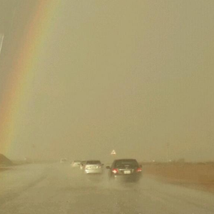 بالصور: ظواهر جوية فريدة من نوعها أثناء أمطار الوجه 