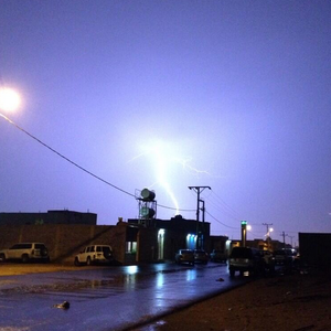 فيديو : شاهد تساقط الأمطار الغزير في إربد مساء الأربعاء