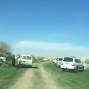 فيديو : مشهد مؤسف .. فيضة يغطيها العشب الأخضر عليها مئات السيارات