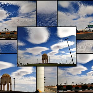 Photos .. formations de nuages dans une peinture distinctive