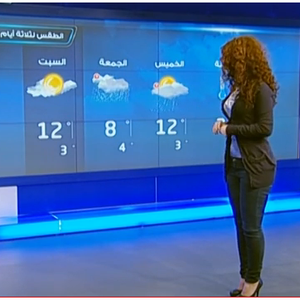 النشرة الجوية من رؤيا 8-1-2014 