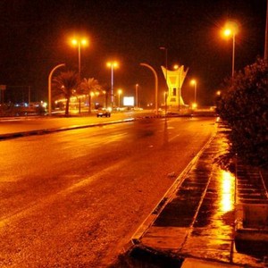 سيول وشلالات من الجبال تغرق المندق جنوب الطائف