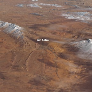 بالصور: ناسا تنشر صورا لتساقط الثلوج في الصحراء الجزائرية