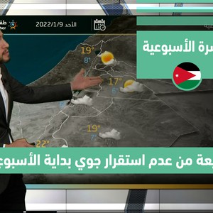 Météo Arabe - Jordanie | Bulletin météo hebdomadaire | dimanche 9-1-2022