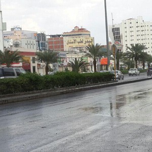 مكة المكرمة : امطار رعدية تتكرر لليوم الثاني!