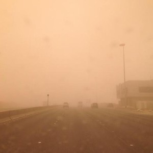 عاصفة رملية جديدة تشهدها الرياض اليوم