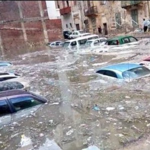 بالصور.. كارثة إنسانية في الإسكندرية إثر هطول الأمطار 