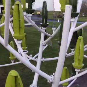  توليد الطاقة من الرياح بواسطة شجرة صناعية