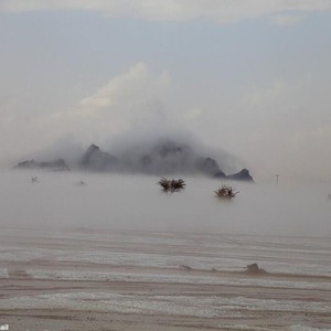 لحظة دخول العاصفة البردية لأجواء تمير عصر السبت 