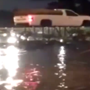 هكذا قرر هذا السعودي حماية سيارته من الغرق! 