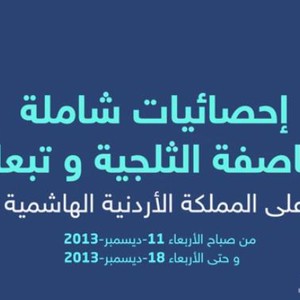 إحصائيات شاملة للعاصفة الثلجية "اليكسا" وتبعاتها على المملكة "ديسمبر 2013"