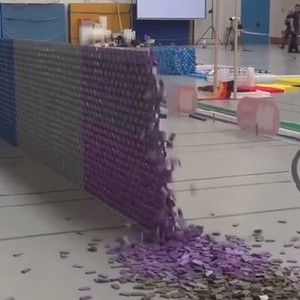 عرض مُذهل للغاية بـ 128 ألف قطعة دومينوز  .. حقاً لن تُصدق ما ستراه عيناك 