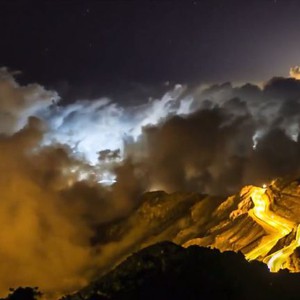 فيديو " Time Lapse" رائع يرصد ضباب الهدا 