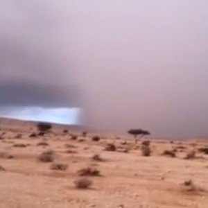 شاهد قوة العاصفة البردية التي ضربت محافظة الحريق عصر الاربعاء 