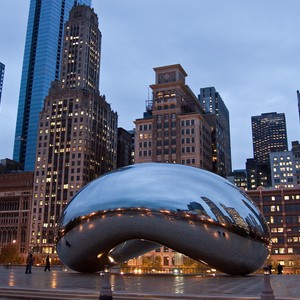 بالصور: جسمُ غريب يُثير دهشة الزوار في شيكاغو الامريكية 