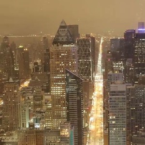 فيديو رائع يرصد تساقط الثلوج في نيويورك 