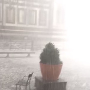 عاصفة بردية عنيفة تعصف بمدينة فلورنسا الإيطالية