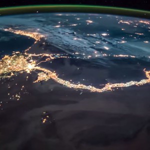 محطّة الفضاء الدولية ترصد بروق الأردن وسوريا يوم 12-12-2014