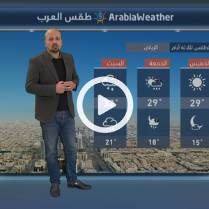 بالفيديو | طقس غير مستقر في السعودية اعتباراً من بداية الاسبوع 