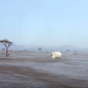 أمطار غزيرة وجريان الشعاب في أخيضر بالمنطقة الوسطى