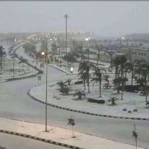 بالصور:ضواحي القاهرة ترتدي الثوب الأبيض لأول مرة منذ عشرات السنوات