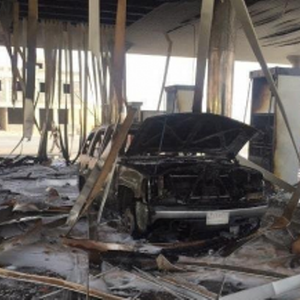 سعودي يشعل محطة وقود حتى لايسدد قيمة ما عبأه