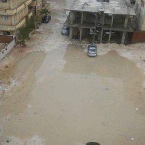 بالصور: الأمطار الغزيرة تُغرق شوارع الاسكندرية  