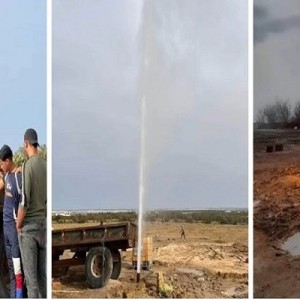 بالفيديو | مزارع يكتشف بئر غاز خلال بحثه عن المياه والسلطات تعتقله