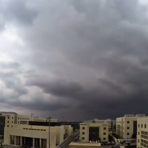 3 دقائق تلخص حركة السحب وهطول الامطار بالعاصمة عمان خلال 24 ساعة