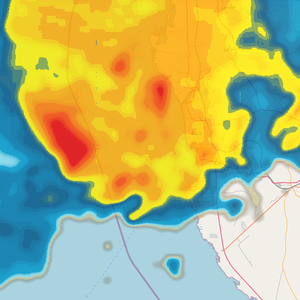 مدينة جدة | سحب رعدية أكثر  قوة وغزارة تتدفق نحو المدينة واشتداد متوقع على الأمطار بعد قليل