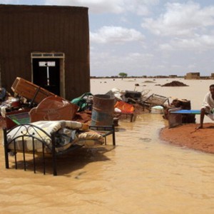 أمطار غزيرة تتسبب بوفاة امرأة في السودان 
